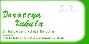 dorottya kukula business card